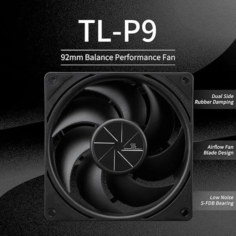 Thermalright TL-P9 CPU Fan Computer Case Cooling Quiet 4PIN PWM Fan High Performance 92mm Silent Cooler 2200RPM Speed Case Fan