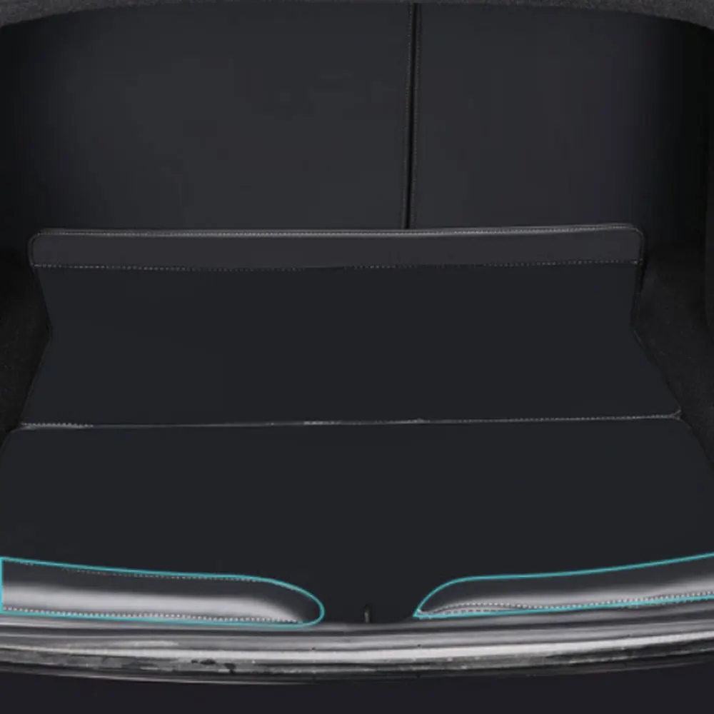 

Rear Leather Bumper Protective Guard for Tesla Model 3 Highland 2024-2026 Trunk Sill Strip Anti-Scratch Protection Cover