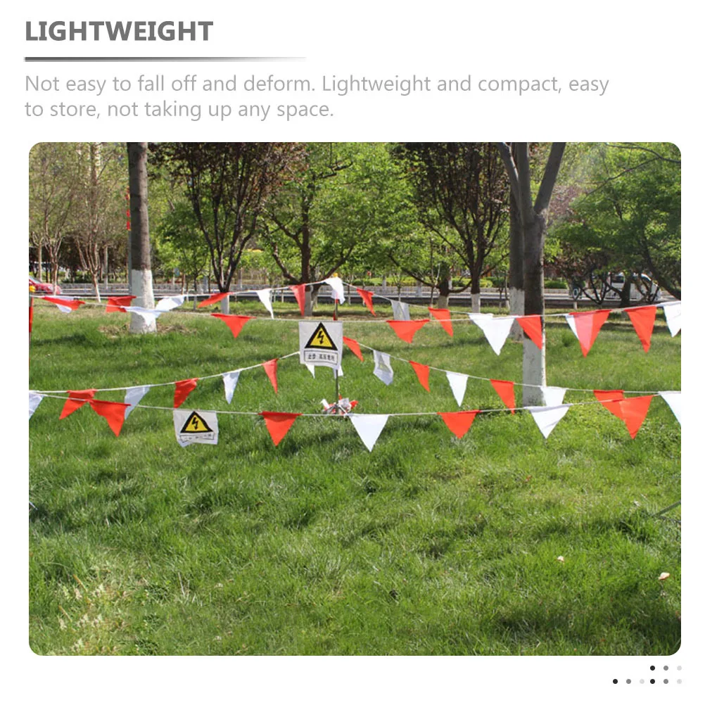 

Roadwork Safety Flag Durable Waterproof PVC Reflective Triangle Flag High Visibility Warning Alert for Road Construction