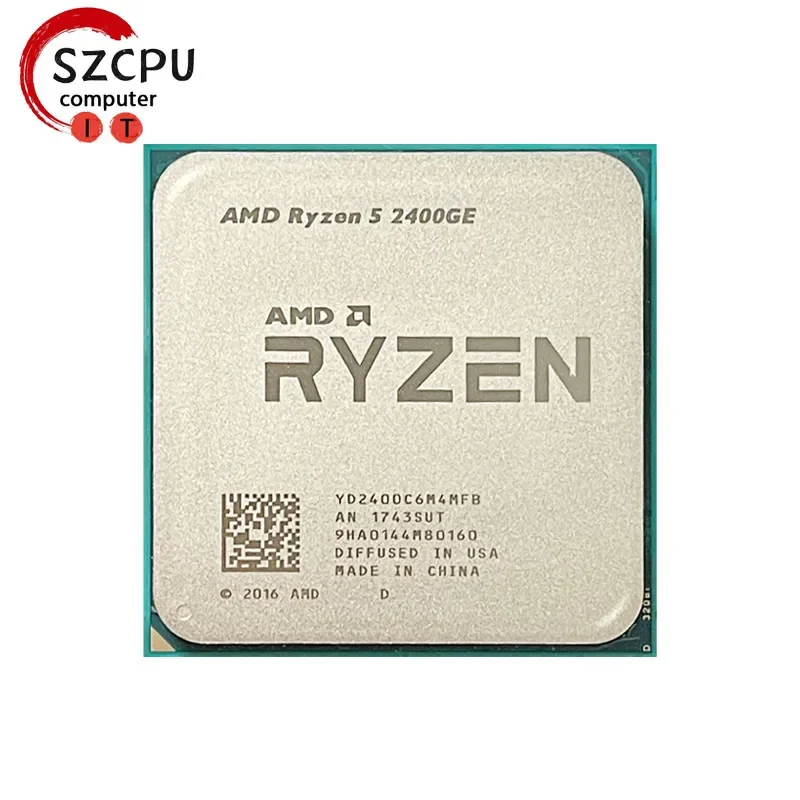 AMD Ryzen 5  2400GE R5  2400GE 3.2 GHz Quad-Core Eight-Thread 35W CPU  YD2400C6M4MFB Socket AM4