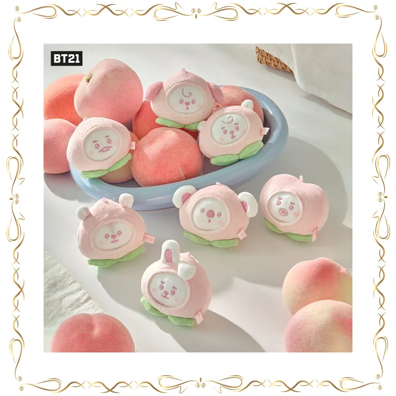 BT21 BTS Cartoon Boy Band Image Peach Modeling Soft Doll Stress Relief Ball Cute Comfort Soft Star Periphery