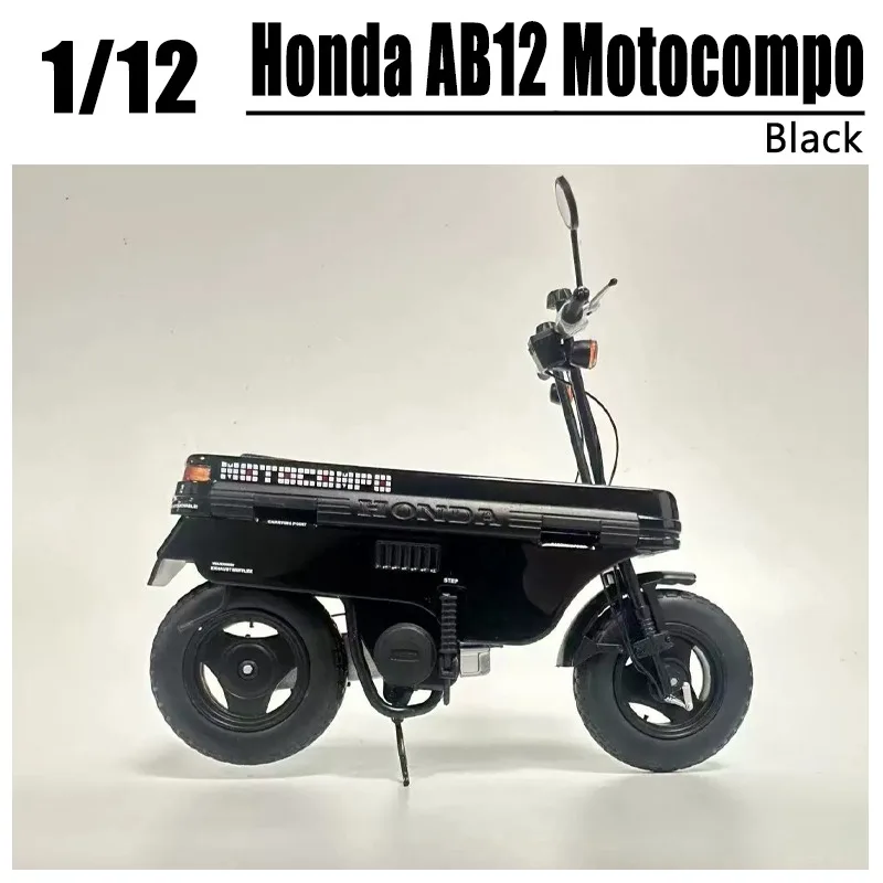 Aoshima 06290 1/12 Honda AB12 Motocompo Motorcycle Model in Stock Alloy Car Diecast Vehicles Collection Model Car Toy