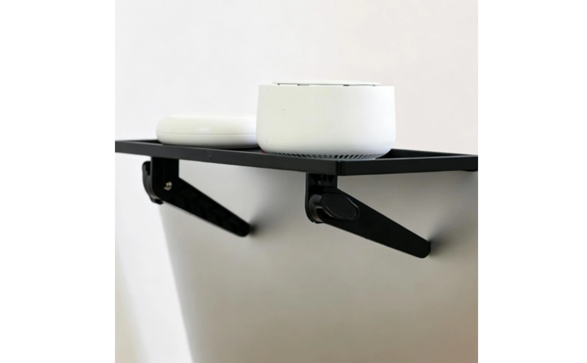 Monitor Top Shelf Raised Edges Screen Top Tray Computer Monitor Shelf Even Surface Desktop Organizer Stand Black