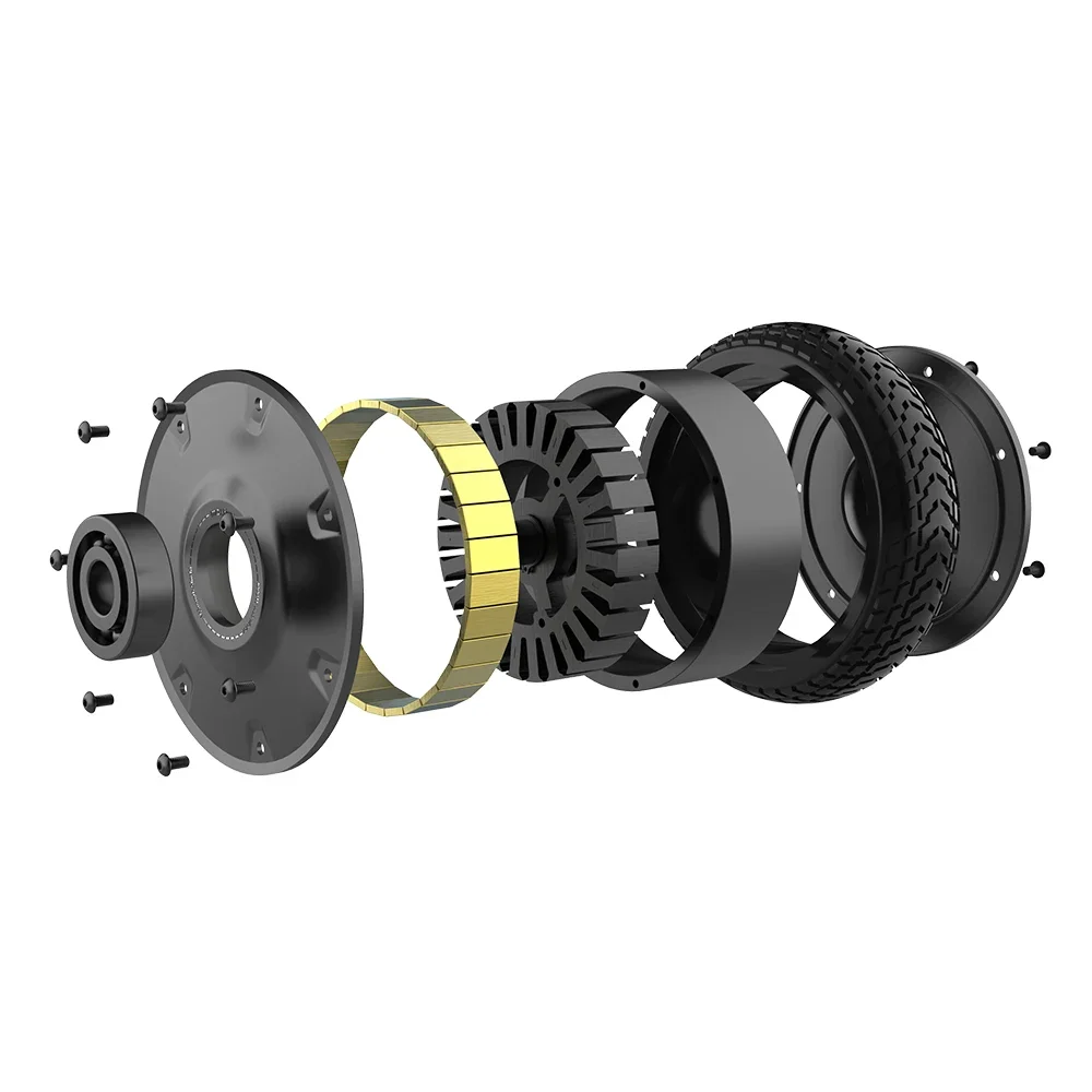 Nhà Máy Điện Ván Trượt Phụ Kiện 36V1000W 6.5 Inch Gearless Dc Không Chổi Than Bánh Xe Trung Tâm Động Cơ