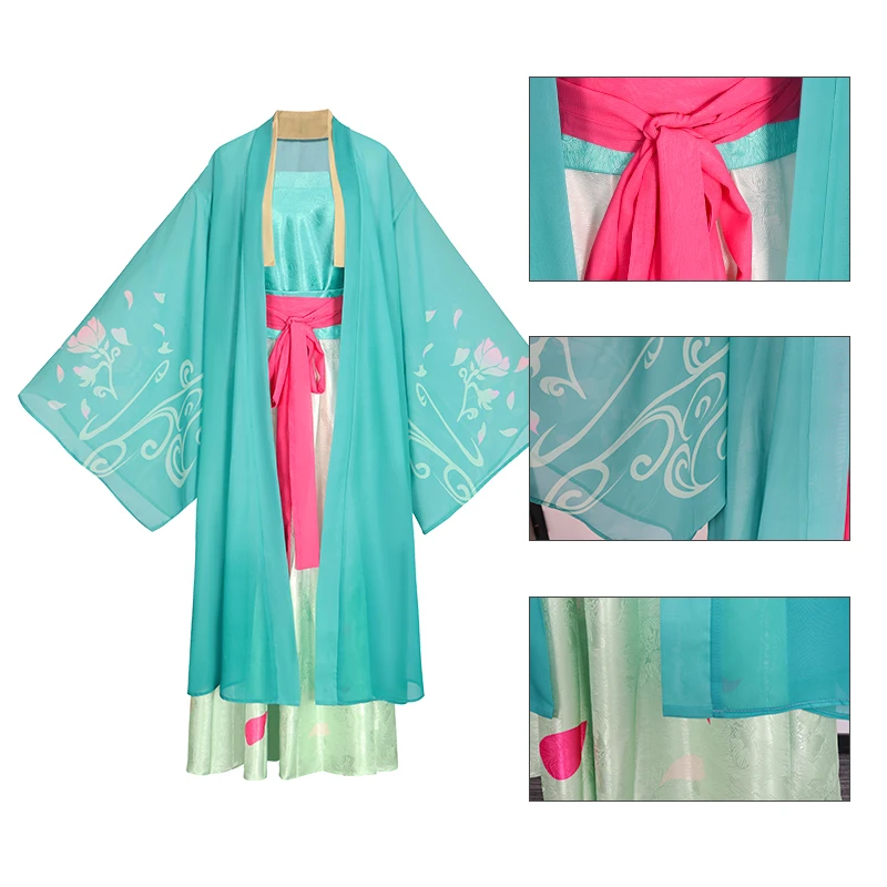 Maomao 코스프레 의상 가발 & Hanfu 드레스 세트 - 약종상 일기 S2 애니메이션 코스프레, 고대 중국 전통 Hanfu 여성