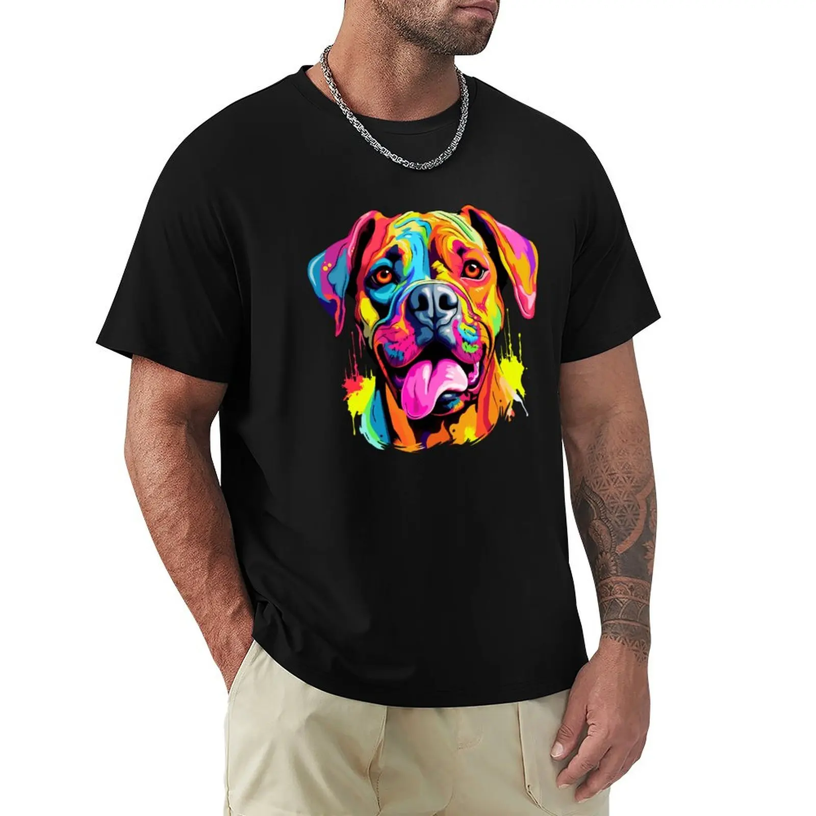 

Abstract Watercolor Boxer Dog Portrait T-Shirt funny costumes cute clothes mens graphic t-shirts big and tall