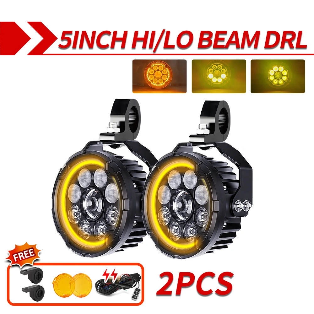 CO LICHT Nieuwe 5 "LED Werklamp Hoge Dimlicht DRL mistlampen Strobe Rijden Lamp Voor BMW Motor SUV ATV UTV Vrachtwagen Auto 10-80 V - afbeelding 1