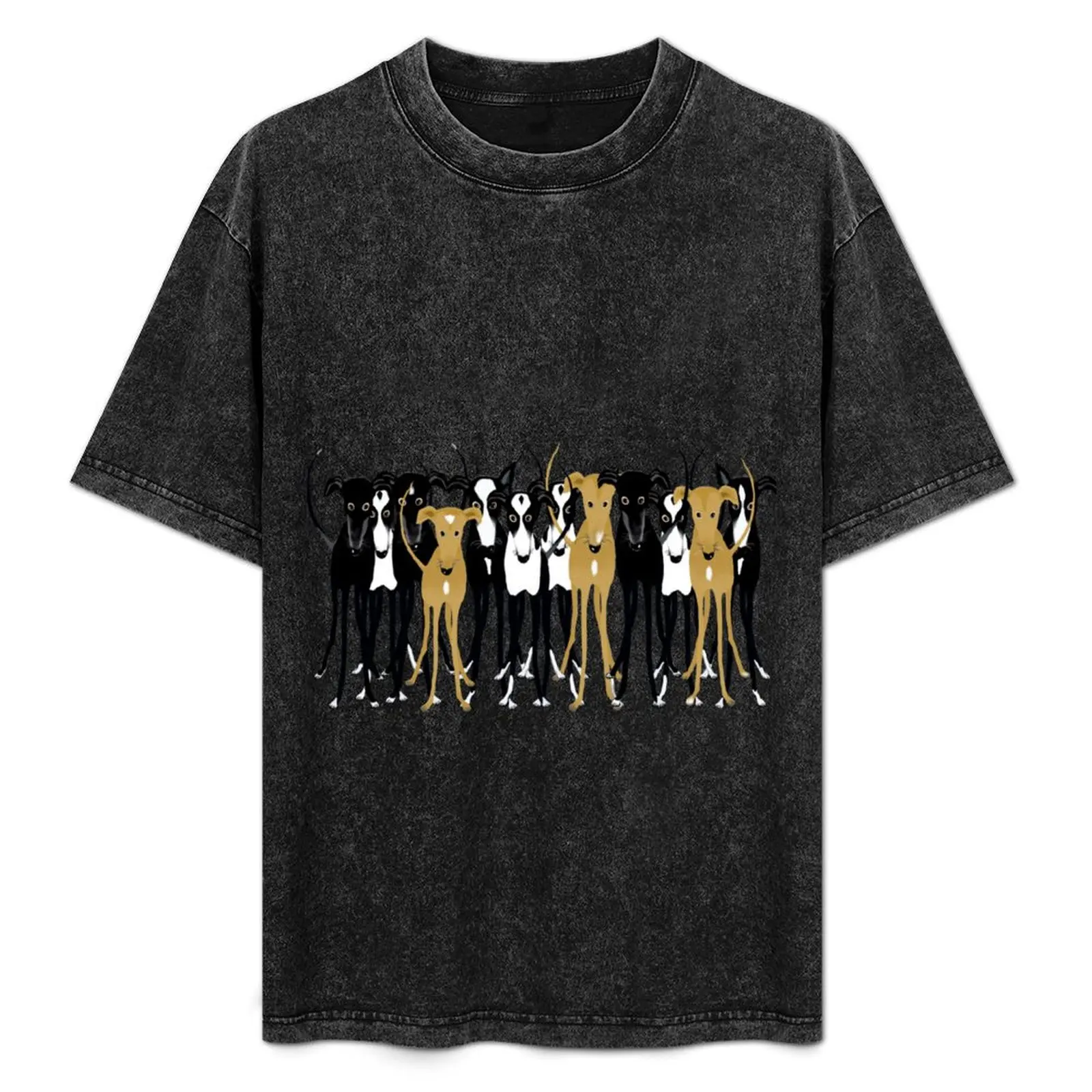 

Greyhound Gathering T-Shirt Plus Size Quick Dry Sports Tee