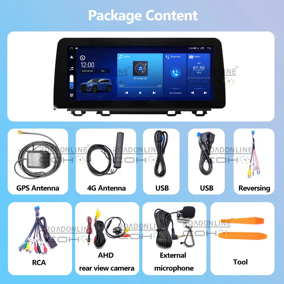 Android audio For Honda CRV CR-V 2017-2022 Android 12 12.3inch Octa Core 8+256G Car Multimedia Player car intelligent systems - Image 3