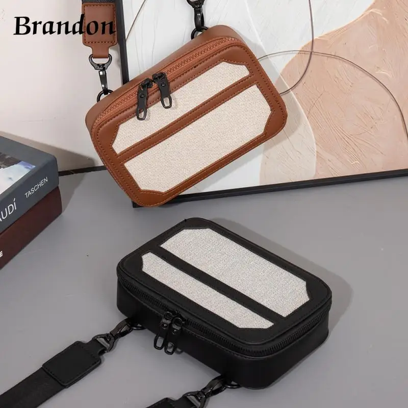 

Fashionable crossbody bag designer ins classic retro box bag lightweight simple casual versatile shoulder bag