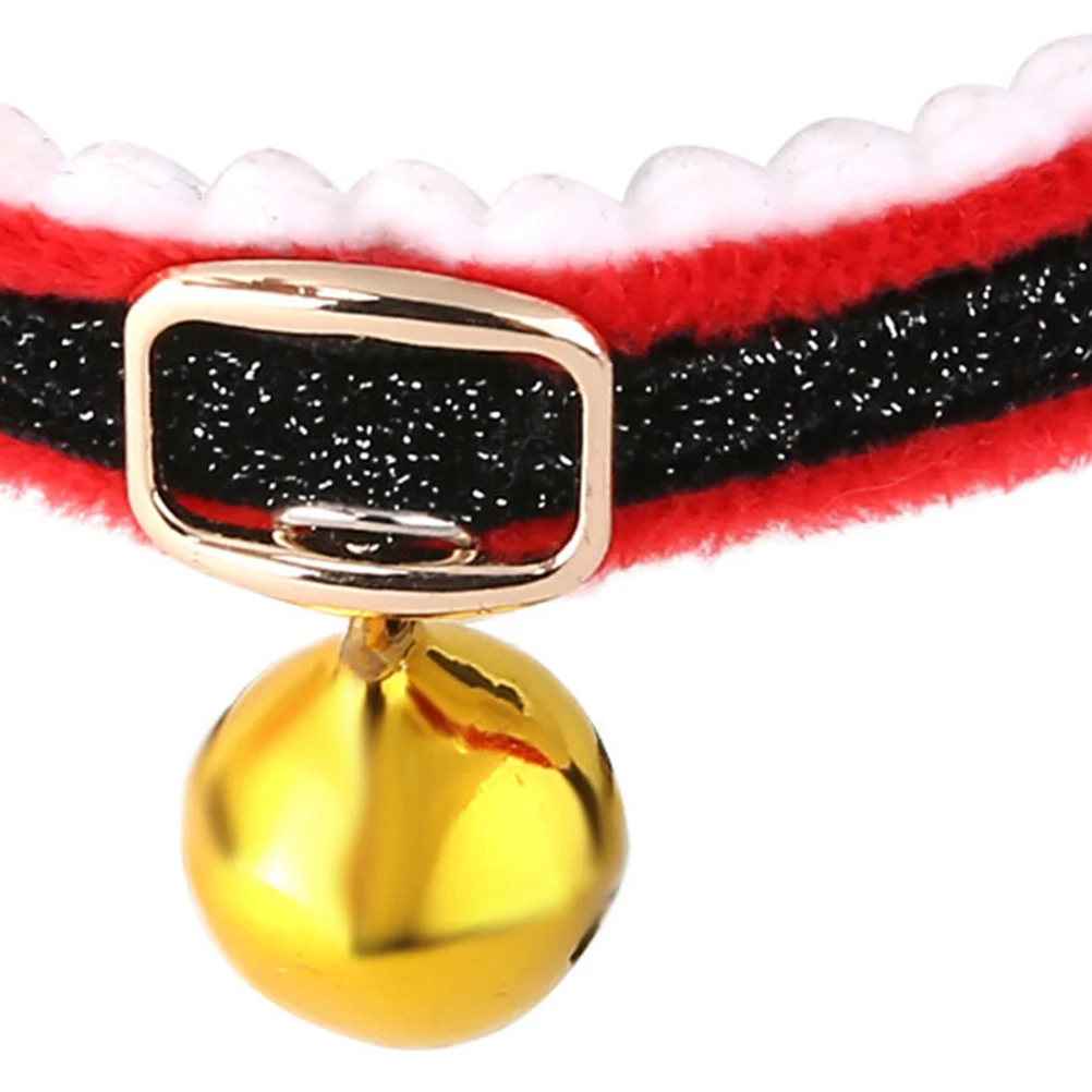 

2pcs Point Pattern Pet Collar Bow Necklace Bell Neck Chain For Cat Dog Adjustable Bright Festive Christmas Themed Pet Supply Dog