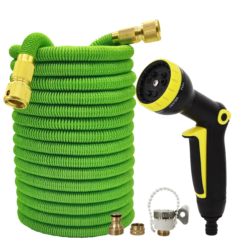 

Садовый удлинительный шланг для полива, регулируемый водяной пистолет высокого давления, 9 режимов, садовый шланг, инструмент для уборки