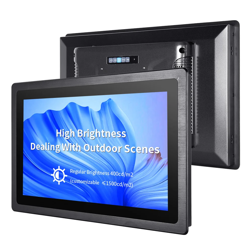 High Brightness 1000 Nits 15.6 21.5 24 Inch Embedded/Vesa Wall Mounted Waterproof Industrial Lcd Capacitive Touchscreen Monitor