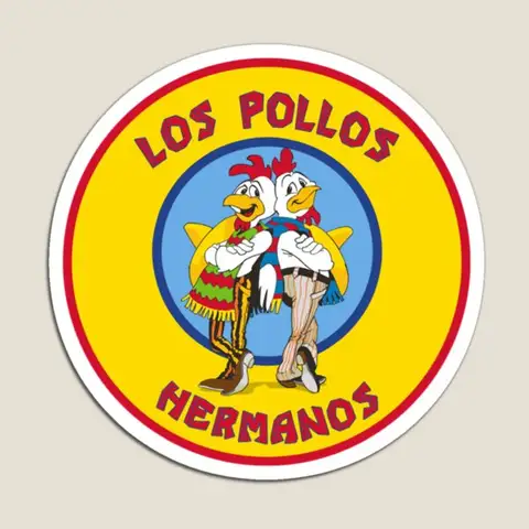 Los Pollos Hermanos  Magnet Magnetic Baby Funny for Fridge Organizer Refrigerator Children Holder Kids  Decor Colorful Toy Cute