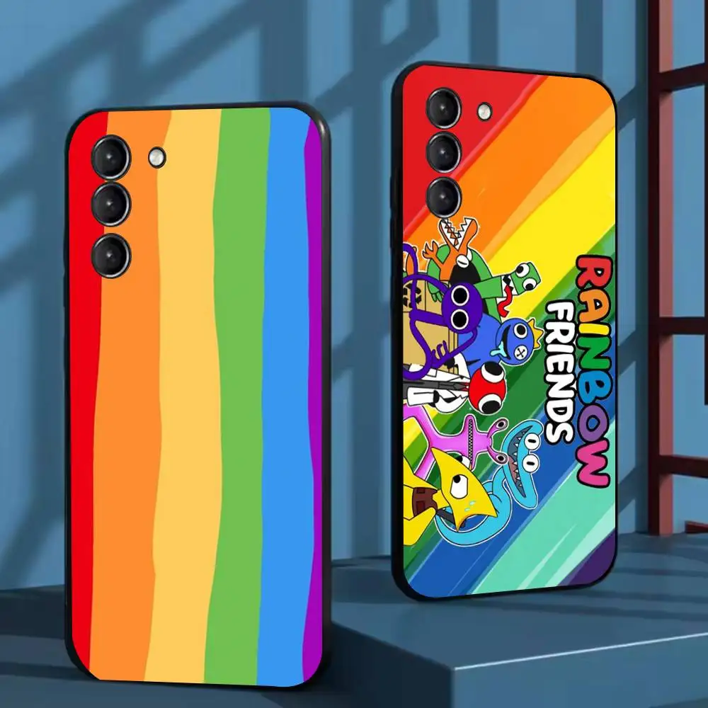 

R-Rainbow Friends Toy Phone Case For Samsung Galaxy A 91,80,73,72,71,53,52,51,22,5G Shockproof Soft Black Cover