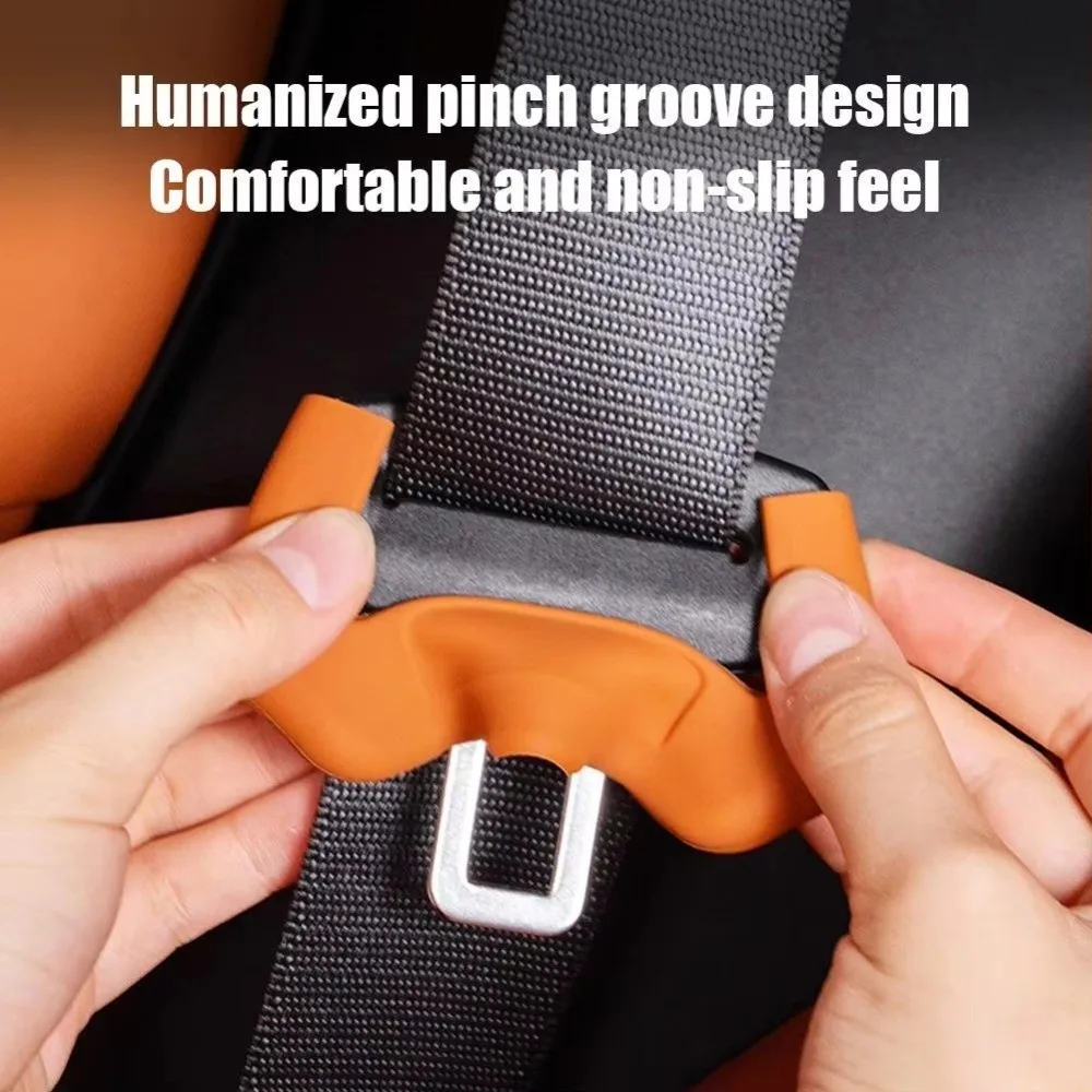 4Pcs Soft Silicone Anti-Collision Case Anti-Collision Anti-scratch Seat Belt Buckle Protector Soft Protector Protector Cover - view 2
