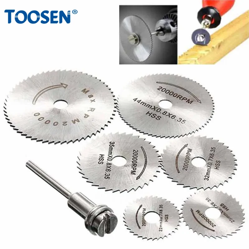 HSS Mini Circular Saw Blade Acrylic Plastic Woodworking Cutting Wheel Disc Rotating Drilling Tool Electric Grinder 22/25/35/60mm