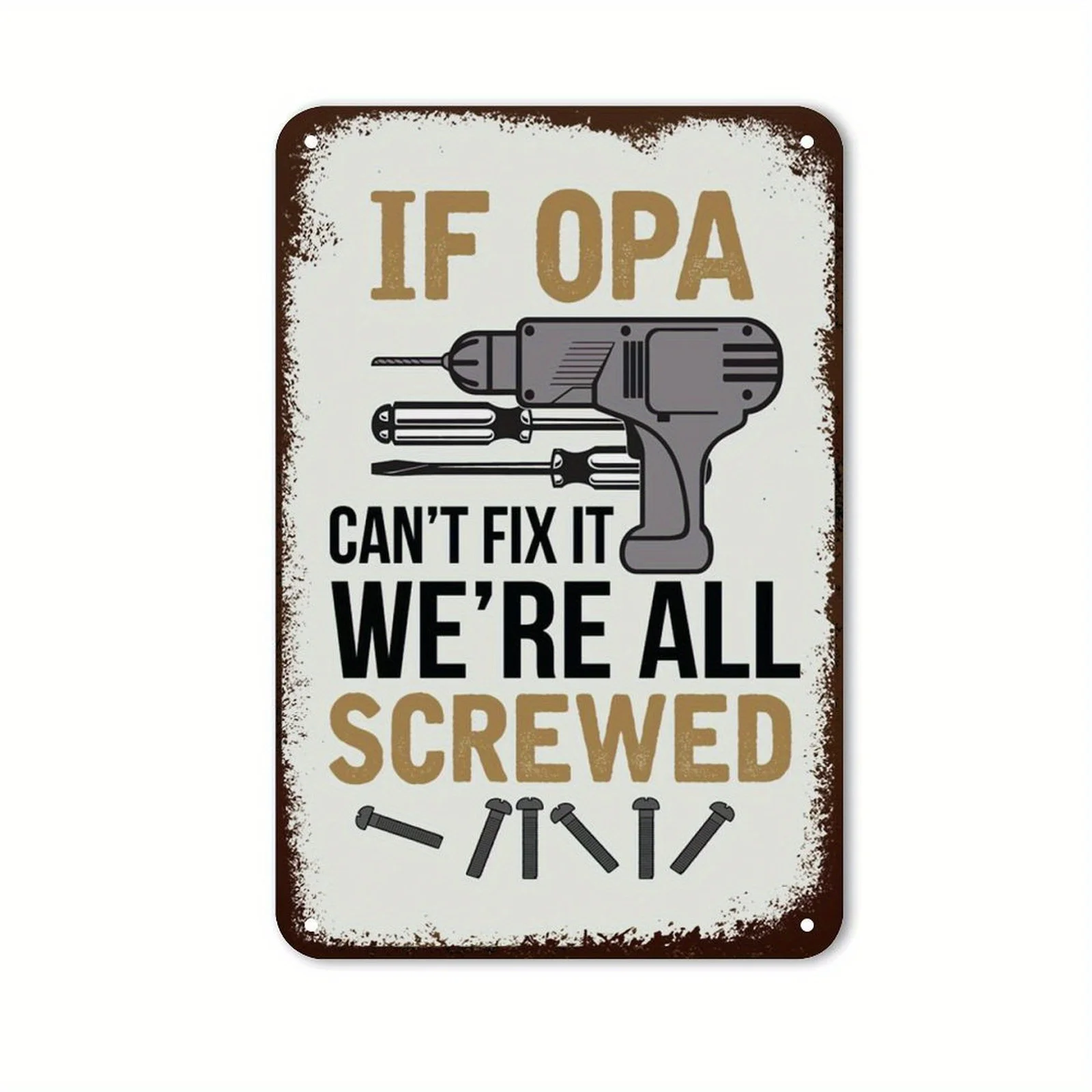Opa Humor Metal Sign - 
