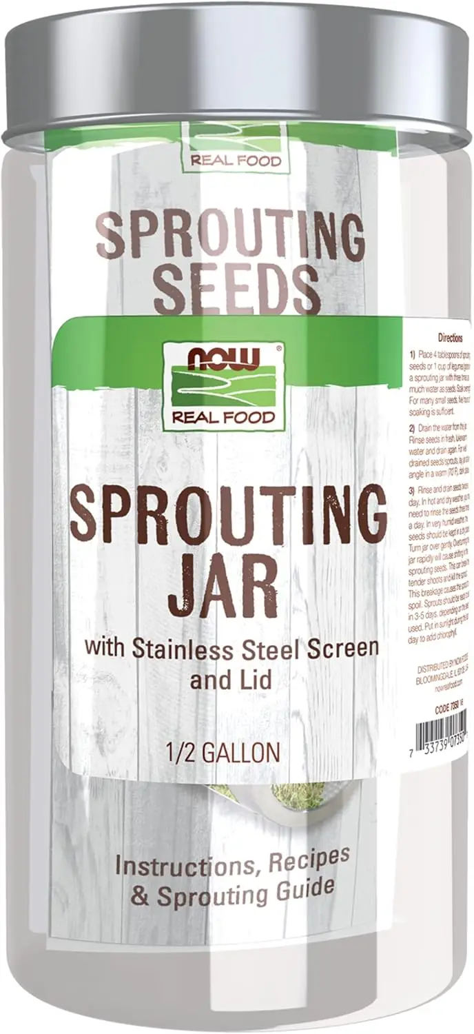 

Stainless Steel Sprouting Jar for Fresh Homegrown Sprouts