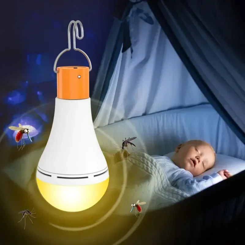 Lâmpadas solares portáteis Lâmpadas LED de emergência Mosquito Killer para Shed Hiking Barraca de acampamento, Hurricane Power, Luzes, Lâmpadas de