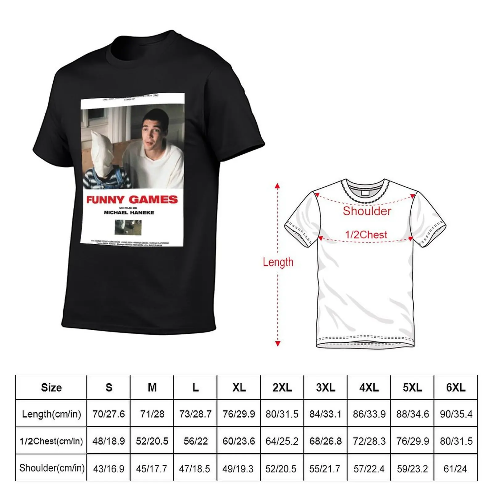 Funny Games - Movie T-Shirt Short sleeve tee summer tops men clothing