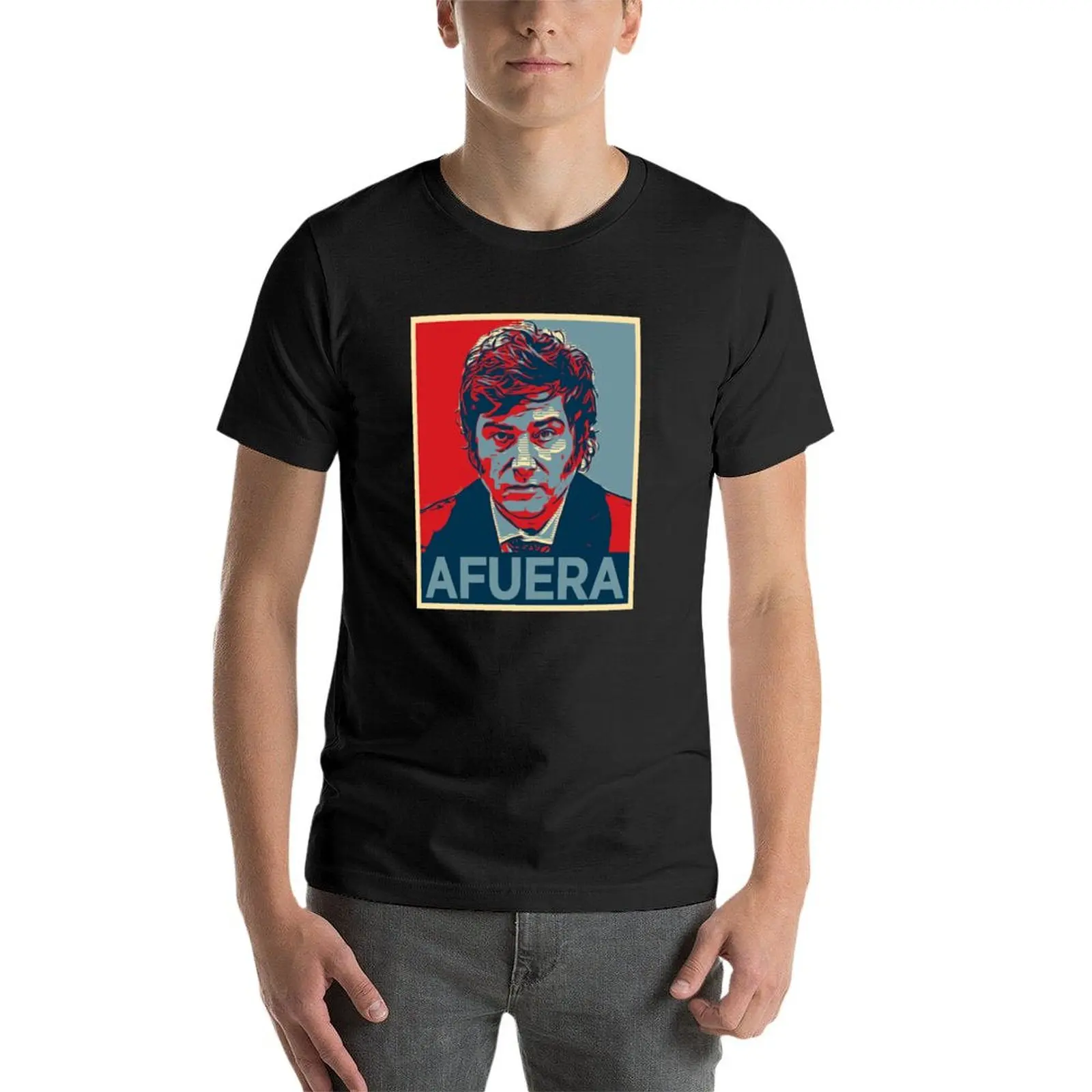 Mium Milei AFUERA Presidente Argentina Viva La Libertad Carajo! T-Shirt atasan oversizeds t shirt untuk pria