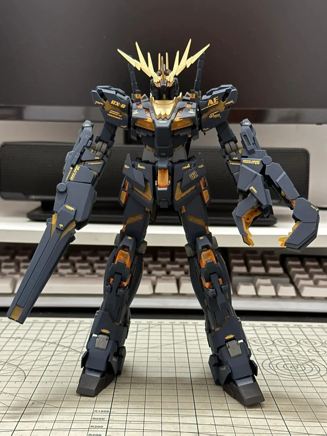 HG1/144 Assembly Model Kit 02 Banshee Norn Uncorn Assembling Action Figures Gifts for Children Collection Model Robot Toys