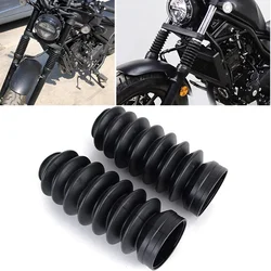 Motorcycle Front Fork Boot Slider Shock Absorber Cover Gaiters Black For Honda Rebel CMX300 CMX500 2017 2018 2019 2020 2021 2022