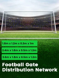 1.8/3.6M Football Goal Net Foldable Portable Soccer Goal Post Football Training Accessories for Club School Football Match