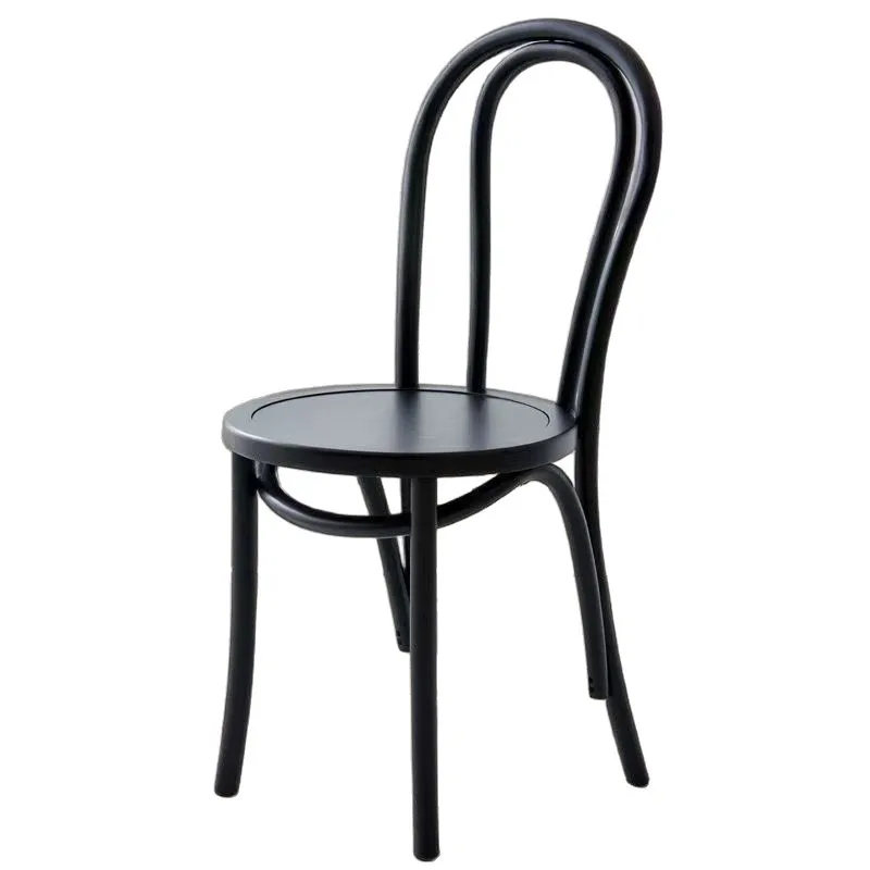 

Medieval chair retro French solid wood dining chair rattan back chair home restaurant cafe B & B