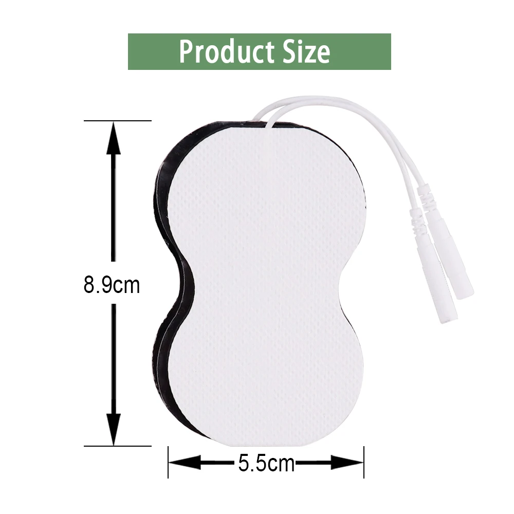 10/20/30/50/100 pcs Reusable Self-adhesive Gourd Electrode Gel Patch TENS Massage Electrodes Pads for Muscle Stimulator Massager