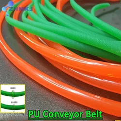 Green/Red Polyurethane Conveyor Belts Round PU Drive Belt Meltable Cord Dia1.5/2/2.5/3/3.5/4/5/6/7/8/9/10/12mm