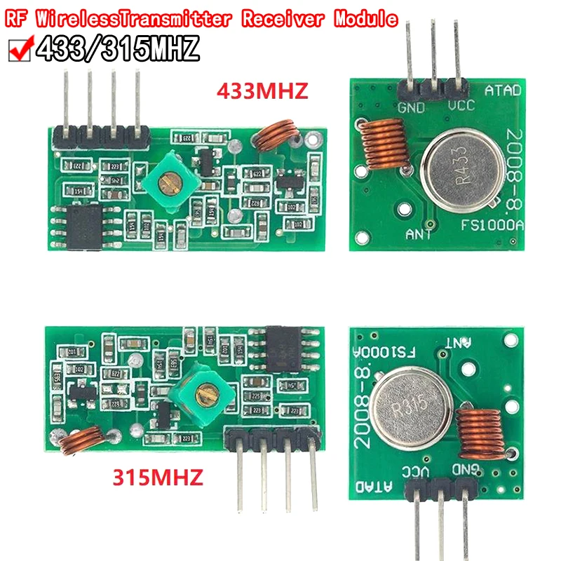 Smart Electronics 433Mhz RF transmitter and receiver Module link kit For arduino/ARM/MCU WL diy 315MHZ/433MHZ wireless