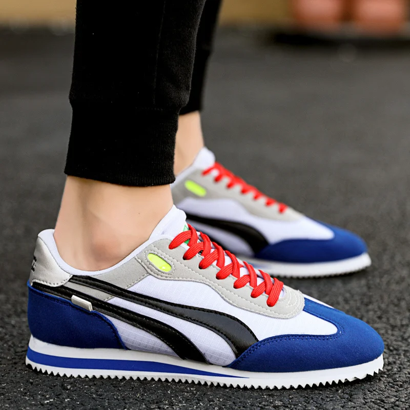 Spring New 2023 Fashion Yellow Low Casual Sneakers Men Comfortable Flats Outdoor Sport Shoes Trainers Mens Sneakers Basket Homme