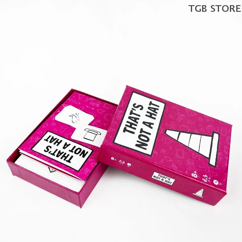 مجموعة واحدة من لعبة الطاولة الإنجليزية التي ليست قبعة مجموعة ألعاب الحفلات السعيدة لعبة اللوحة العلوية مع لعبة ببطاقات ورقية ممتدة أساسية للاعبين من 3-8 لاعبين #3