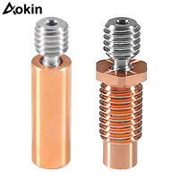 Upgrade All Metal Bimetal Heatbreak Copper Titanium TC4 Throat for Creality 3D Printer CR10 S4 S5 Ender 3 V2 Ender3 Pro