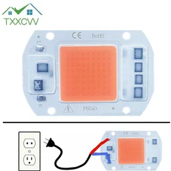 220V LED lamp Chip 20W 30W 50W COB Chip No Need Driver LED Lamp Beads for Light Spotlight full spectrum DIY flower Lighting
