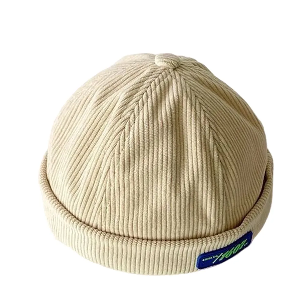 

Letter Embroidered Baby Brimless Hat Adjustable Spring Autumn Children Melon Beanie Sun Protection Breathable Sun Cap Kids
