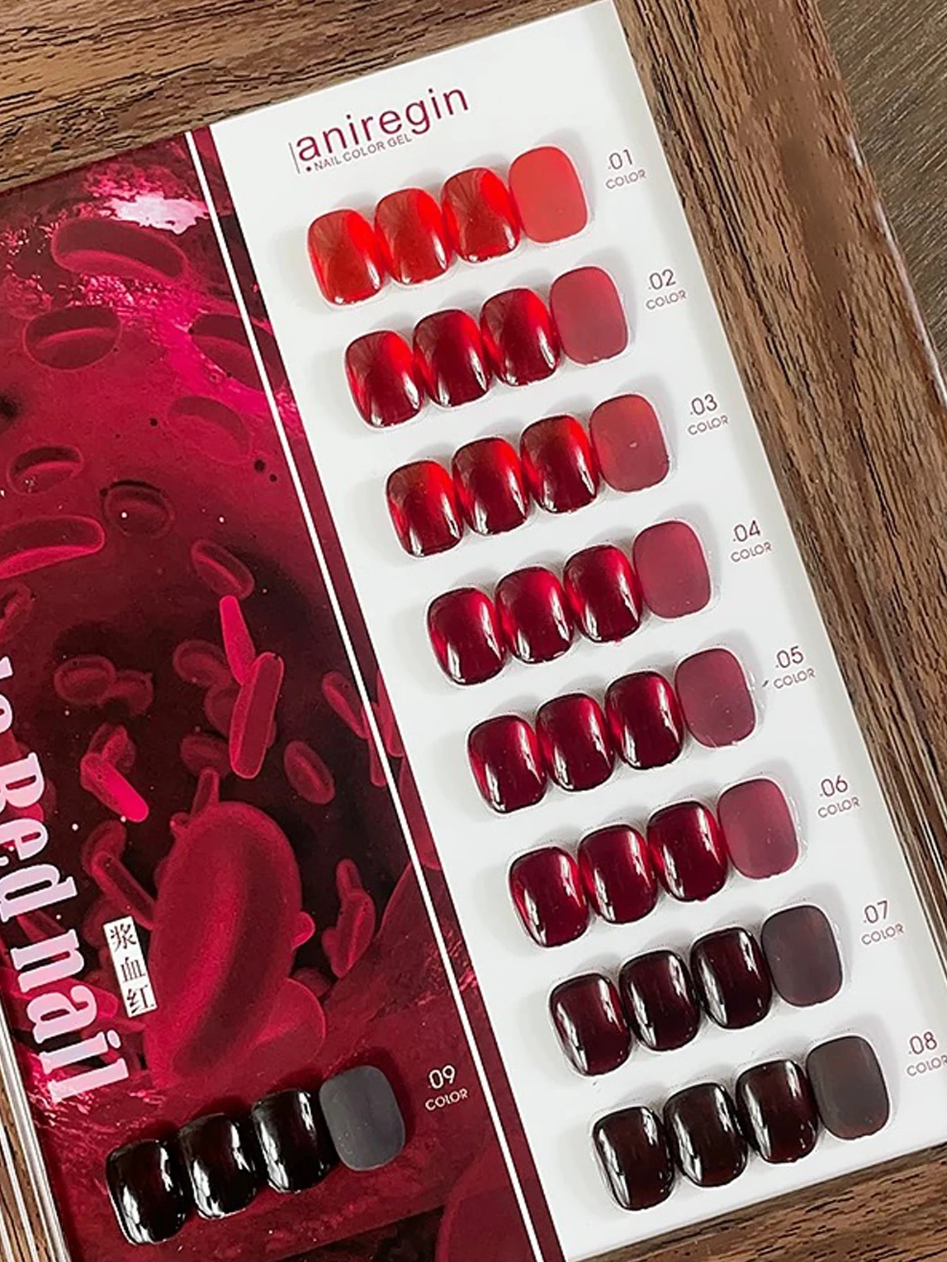 1/9PCS 2025 Autumn and Winter Nail Art Women's Supplies Salon Set Ice Transparent Wine Red Blood Cherry Red Gel Nail Polish