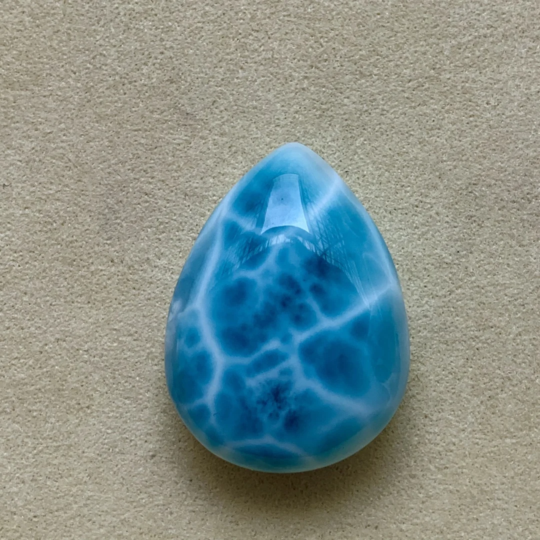 

Natural Blue Larimar Pendant Women Men Water Drop Larimar Big 30.9/23.2/11.4mm Necklace Fashion Jewelry Gemstone AAAAAA