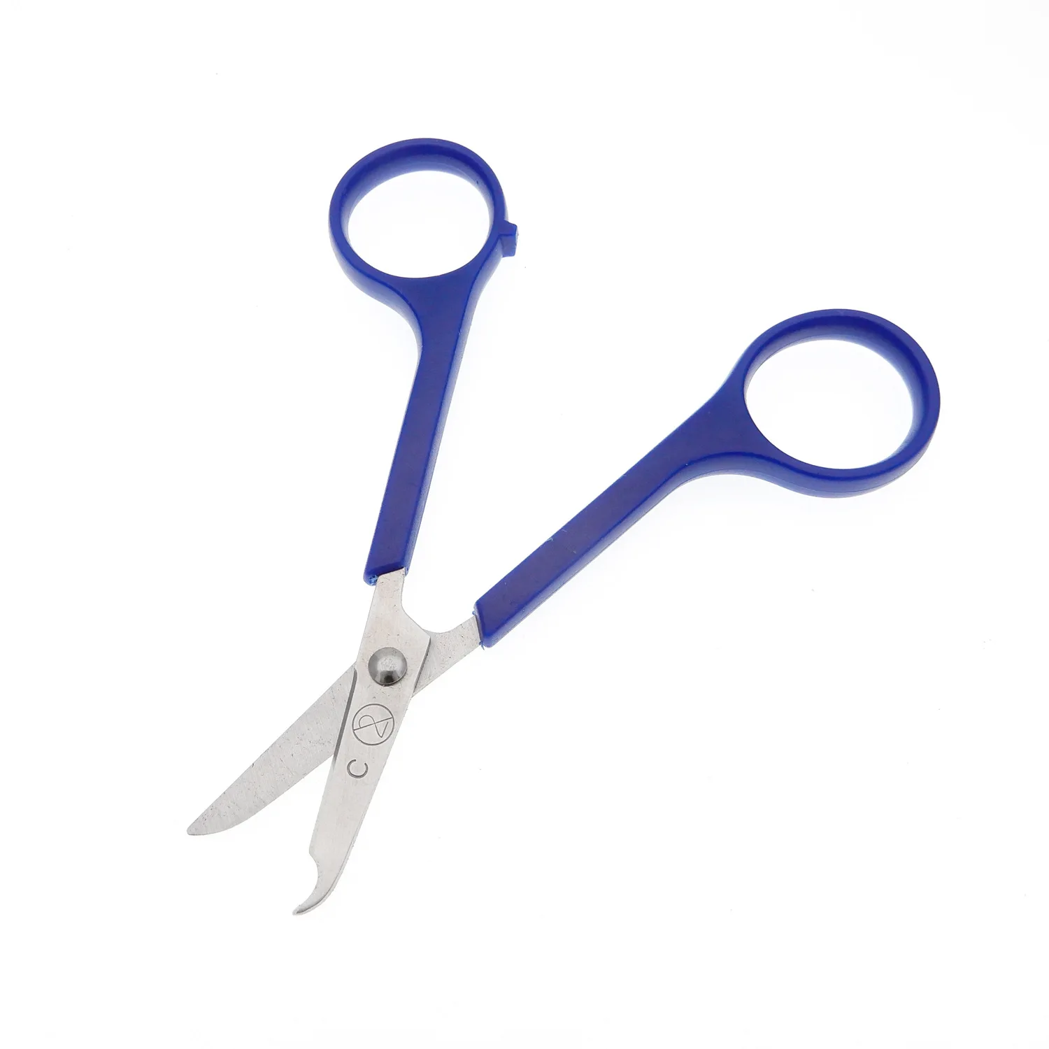

1pcs 12cm plastic handle stainless steel scissors for thread removal disposable crescent mouth thread removal scissors surgical