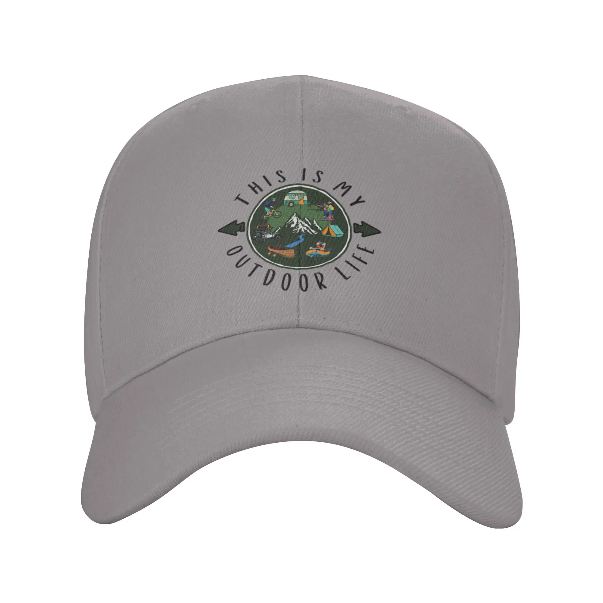 Hot Sale THIS IS MY OUTDOOR LIFE Graphic Design Baseball Cap  Spring Men Hat  Mountain Climbing Men Hat
