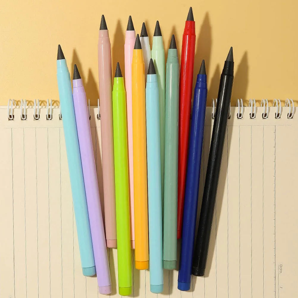 

10Pcs Everlasting Non Sharpening Colored Inkless Pencils for Students Sketch Writing Drawing Lightweight Tools