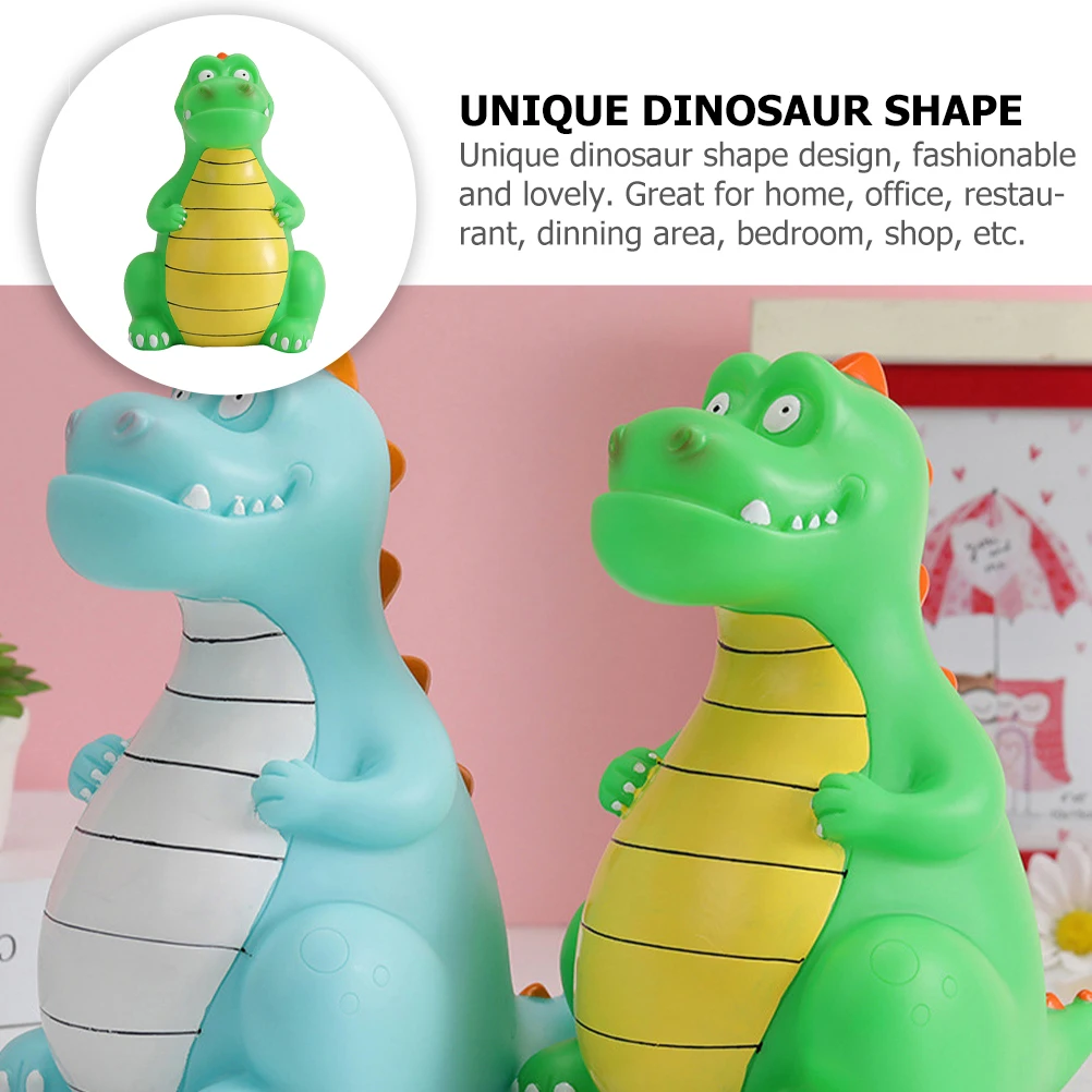

Dinosaur Piggy Bank Coin Holder Jars Cute Money Saving Cartoon for Container Creative