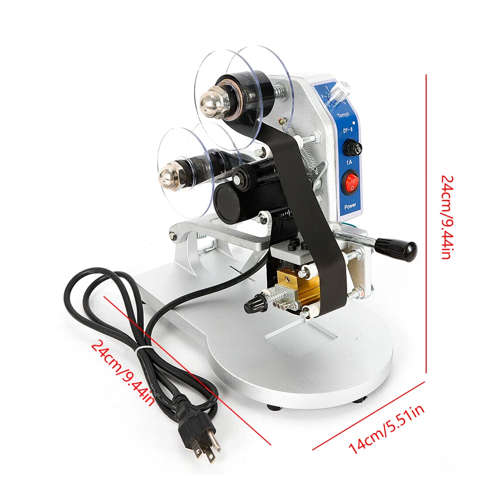 Máquina manual de estampagem a quente, Fita, 110V, 14 unidades, comprimidos palavra