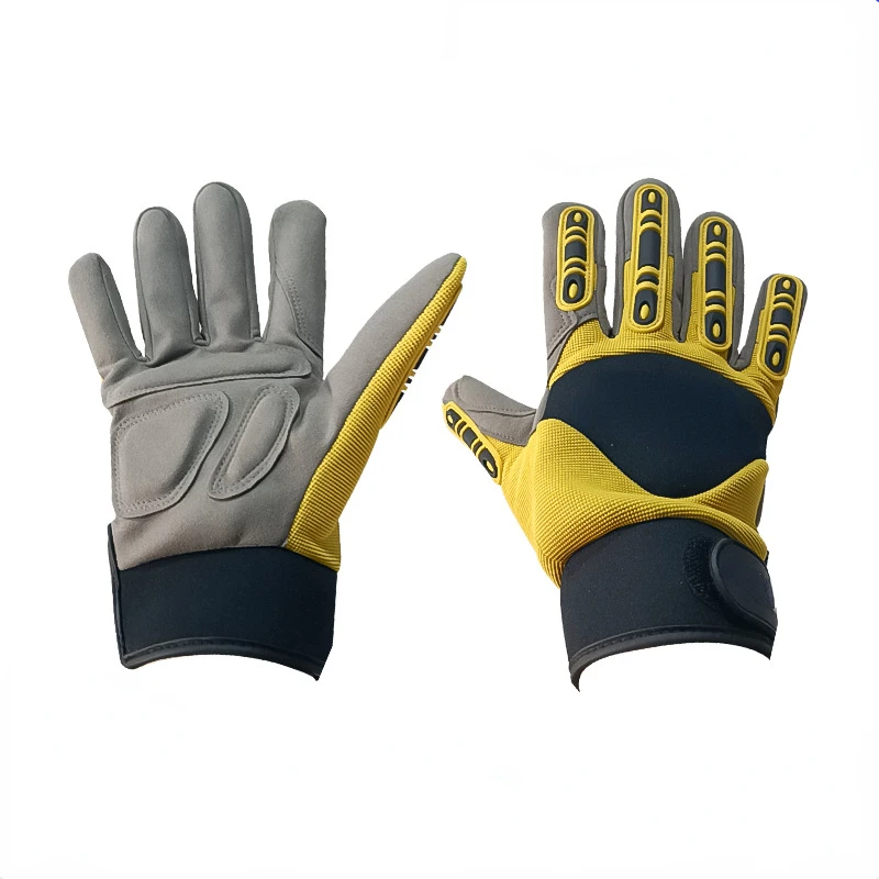 Cut Resistant Gloves Anti Impact Vibration Oil Safety Work Gloves Anti Cut Shock Absorbing Mechanics Impact