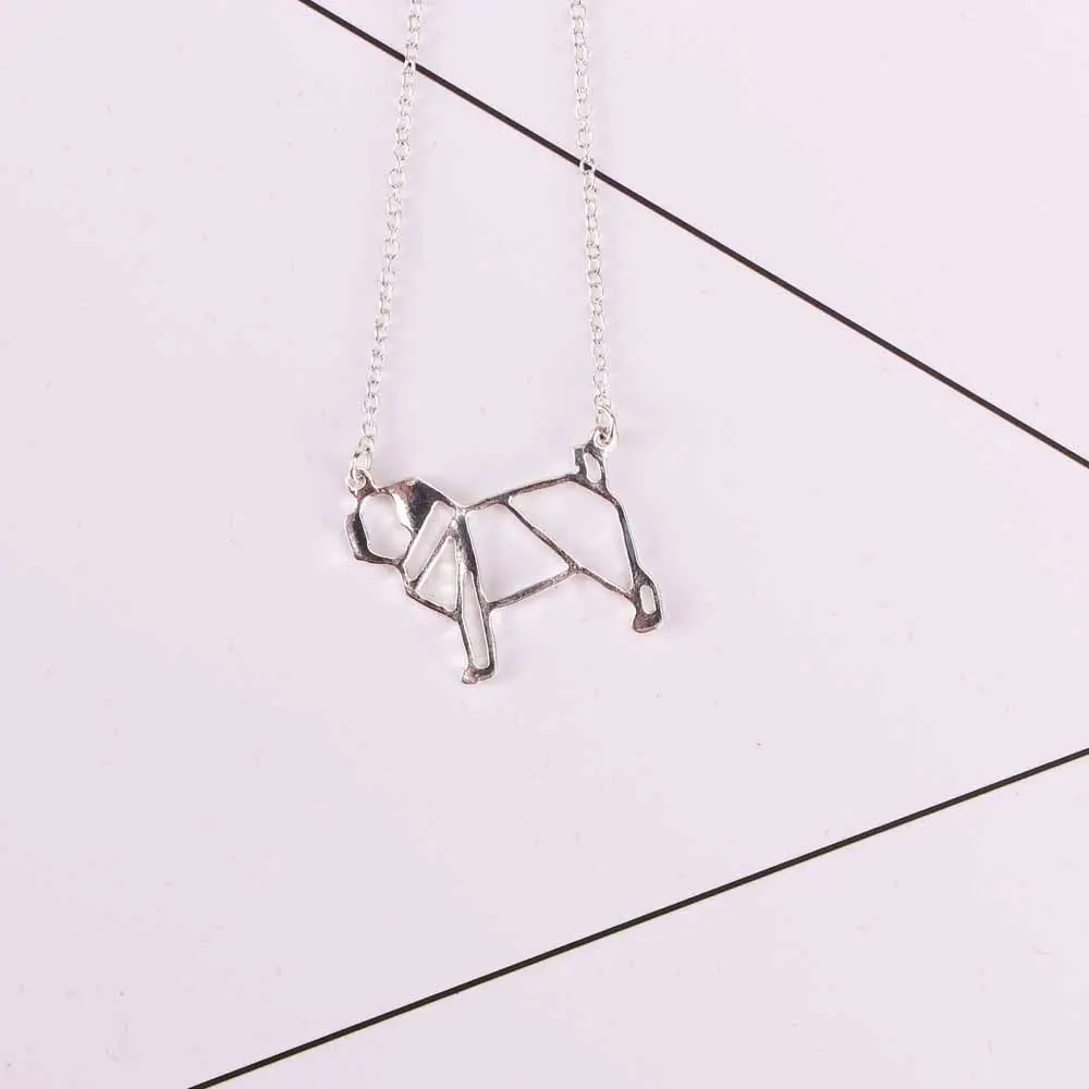 Lovers Lovely Animal Fashion Pug Necklace Hollow Pendant Dog Necklace