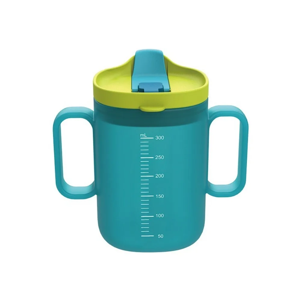

Spill Proof Child Water Drinking Cup Learn To Drink Scaled Toddler Milk Cup with Straw Lid Unspillable Design Baby Feeding Cup