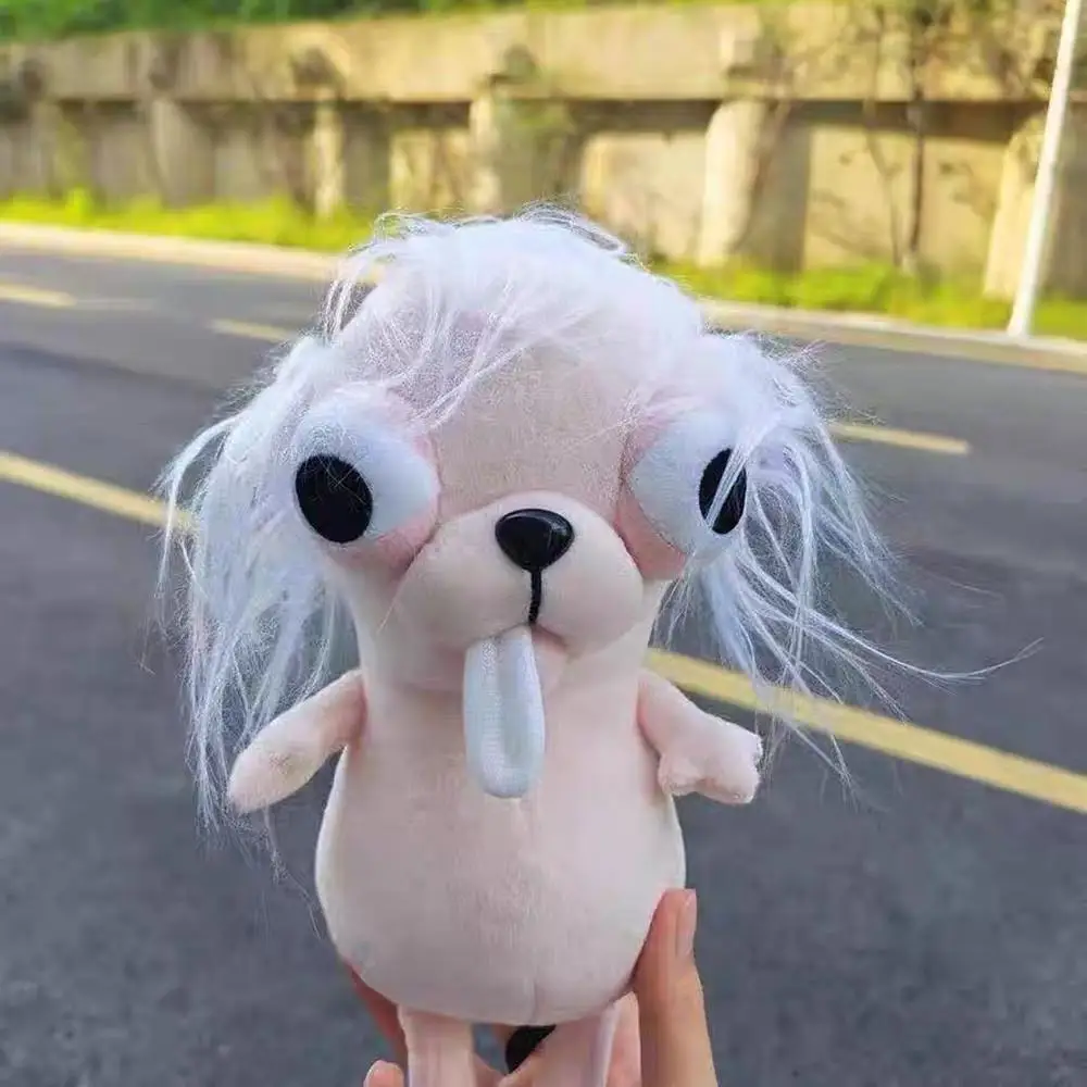 Cute Plush Pet Puppy Keychain Stuffed Animals Chihuahua Doll School Backpack Pendant Weird Cute Plush Puppy Pet Gift Kids Toy image 2