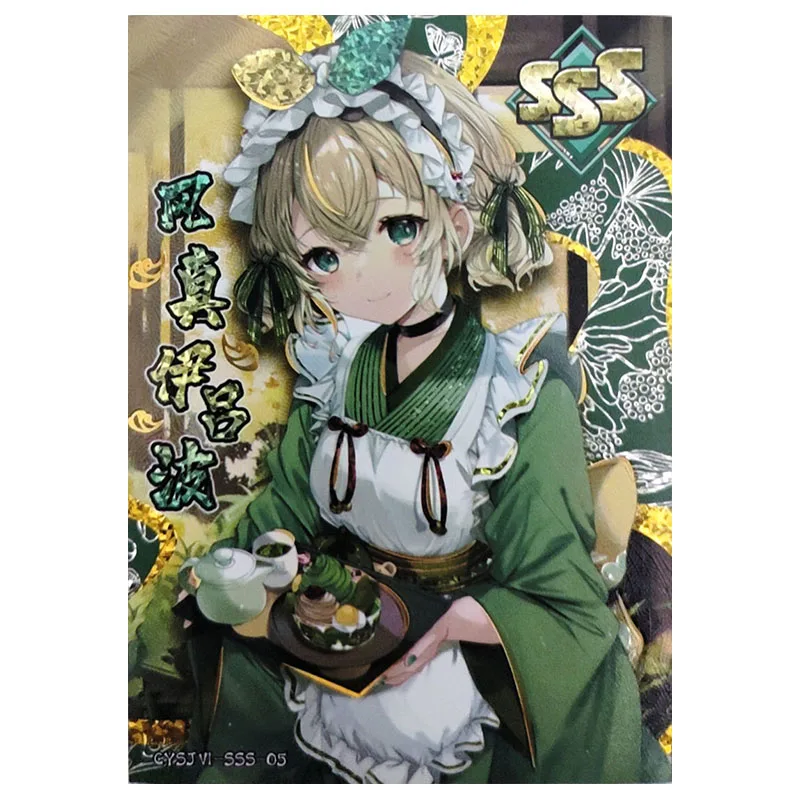 Anime Godin Verhaal Zeldzame SSS Collectible Kaarten Enkidu Black Magician Girl Kamisato Ayaka Stelle Speelgoed voor jongens Verjaardagscadeau